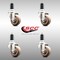 Service Caster 3 Inch 316SS High Temp Glass Filled Nylon 1-3/8 Inch Expanding Stem Caster Set SCC-SS316EX20S314-GFNSHT-138-4 - alternate 3